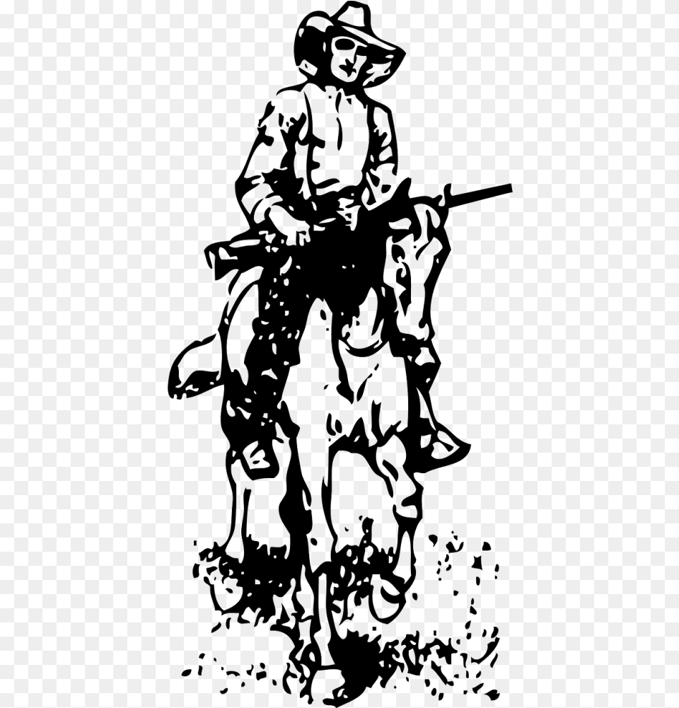 Hat Smile Chaps Western Stencil Cowboy Clip Art Black And White, Gray Free Png