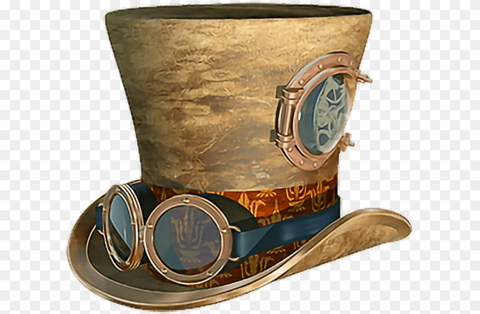 Hat Steampunk Steampunk Top Hat Clipart, Accessories, Clothing, Goggles, Bronze Free Png