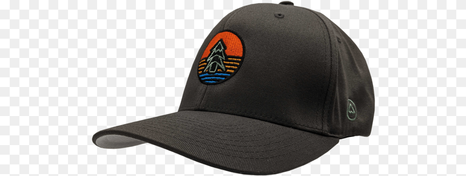 Hat Tree Icon Sunrise Dark Grey Flexfit Structured Cap For Baseball, Baseball Cap, Clothing Free Png Download