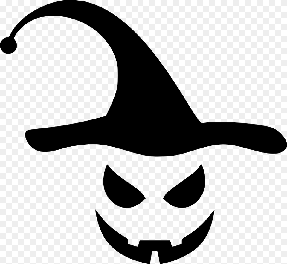 Hat Ugly Horrow Smile Halloween, Stencil, Animal, Fish, Sea Life Png Image