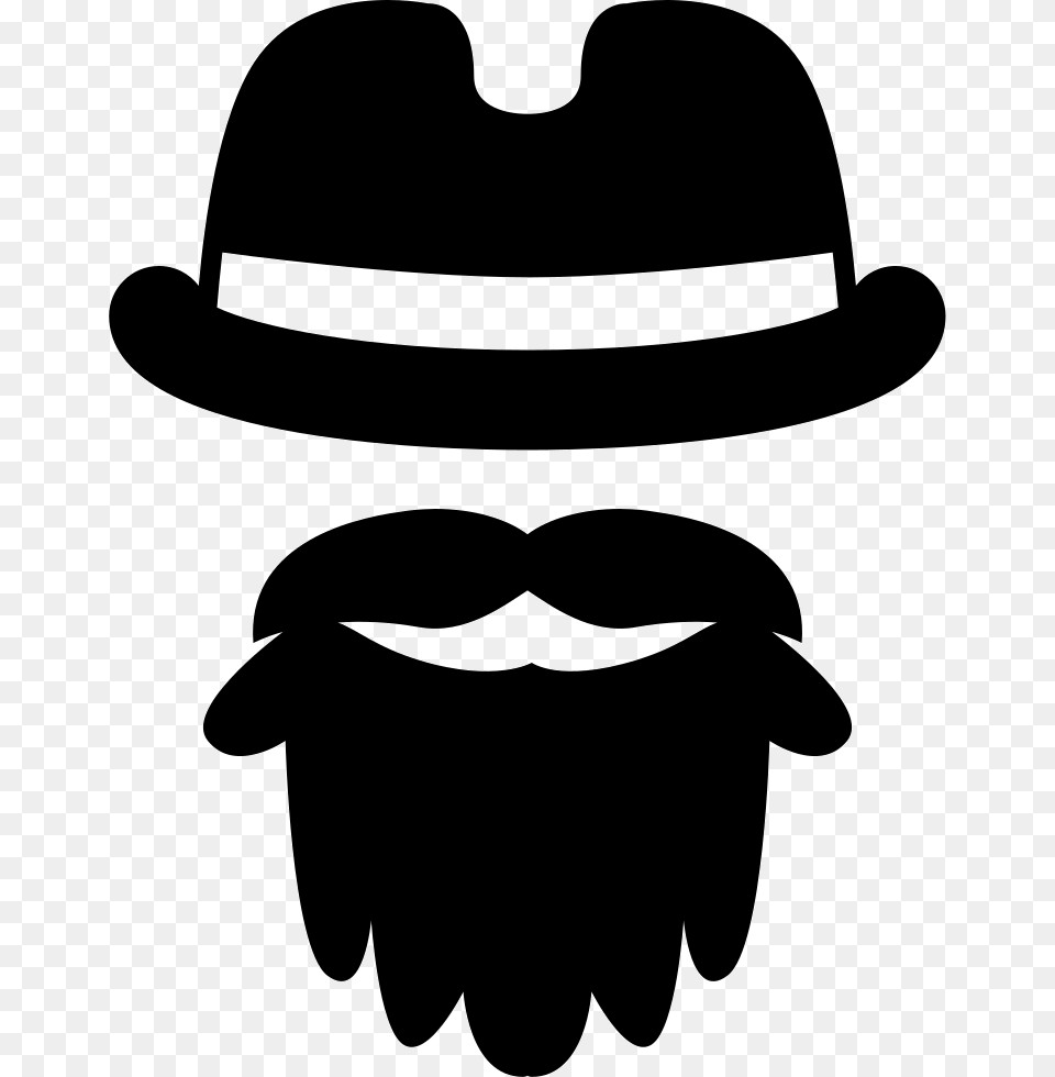 Hat With Beard Comments Mustache Vector, Stencil, Clothing, Hardhat, Helmet Png