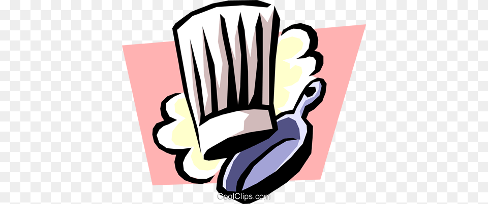 Hat With Frying Pan Royalty Vector Clip Chef Toque, Brush, Device, Tool, Clothing Free Transparent Png