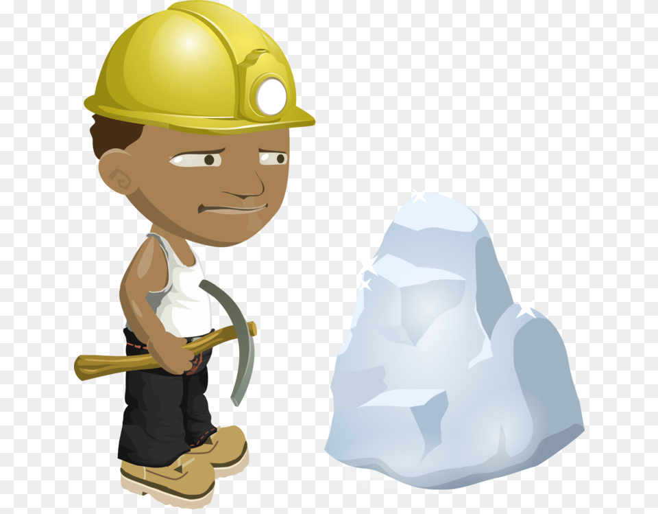 Hat Worker Mining Clipart, Helmet, Clothing, Hardhat, Person Free Png Download
