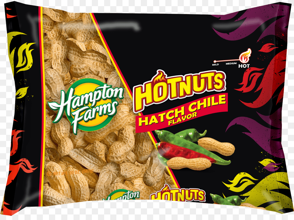 Hatch Chile Flavored In Shell Peanuts Hampton Farms Hot Nuts Hatch Chili, Food, Nut, Plant, Produce Free Png Download