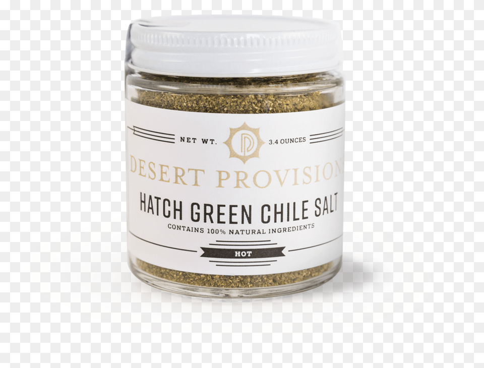 Hatch Green Chile Salt Cosmetics, Food, Mustard, Jar, Can Png