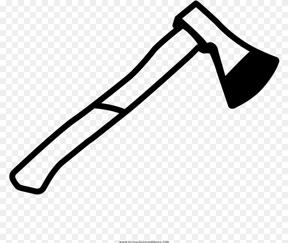 Hatchet Coloring Page, Gray Free Transparent Png