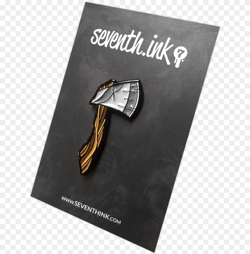 Hatchet Enamel Pin By Seventh Graphic Design, Advertisement, Poster, Weapon Free Png