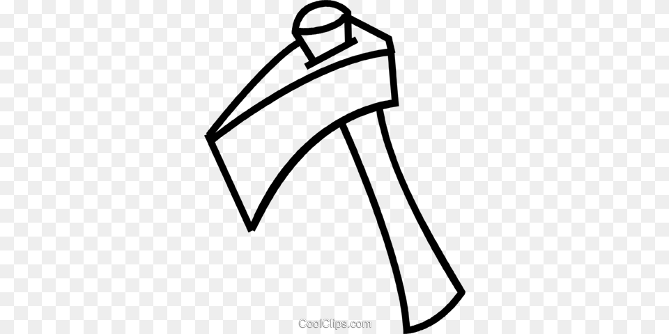 Hatchet Royalty Free Vector Clip Art Illustration, Bow, Weapon, Device Png Image