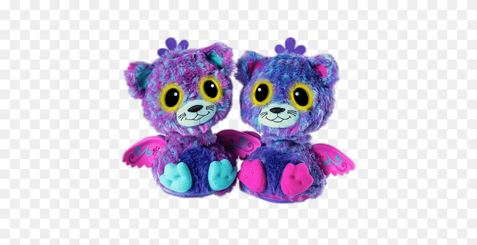 Hatchimals Twins, Plush, Toy, Teddy Bear, Purple Free Png