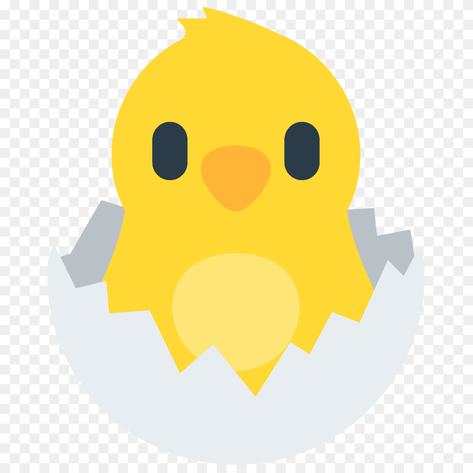 Hatching Chick Emoji Clipart, Animal, Beak, Bird Free Png