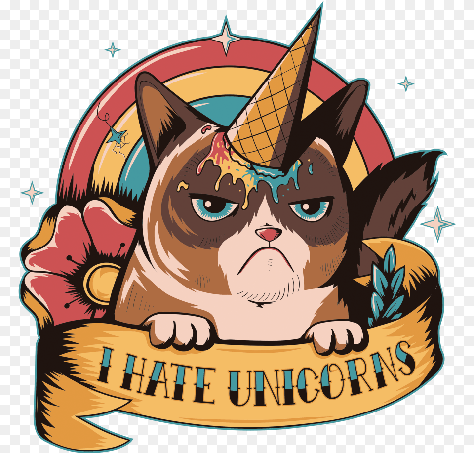 Hate Unicorns, Food, Cream, Dessert, Ice Cream Free Png