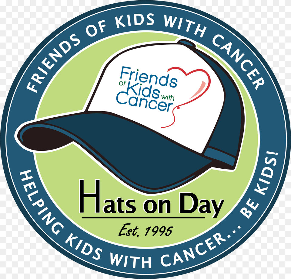 Hats On Day Logo Friends Of Kids With Cancer, Baseball Cap, Cap, Clothing, Hat Png
