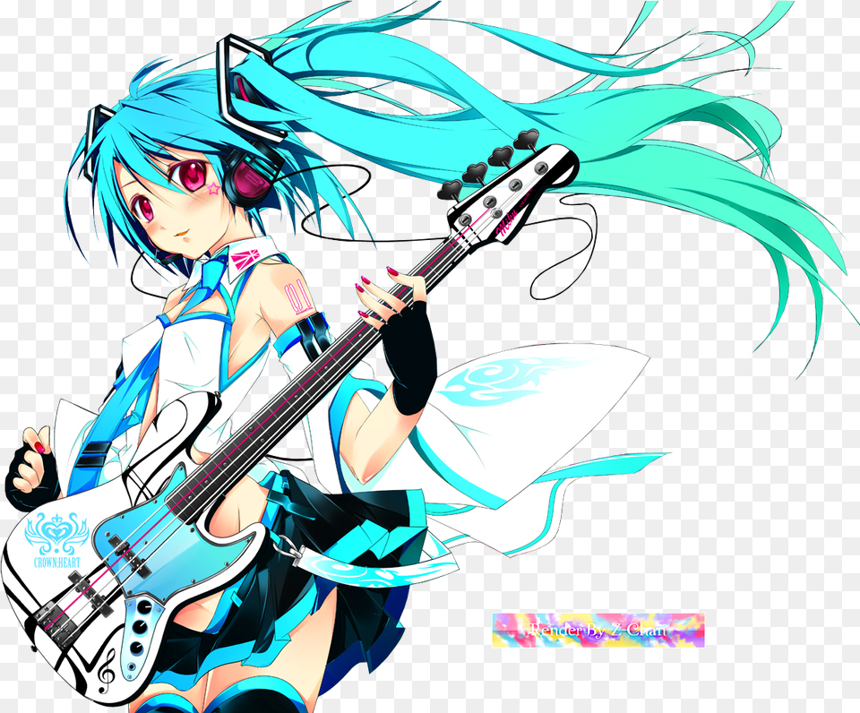 Hatsune Miku Album On Imgur, Book, Comics, Publication, Guitar Png Image