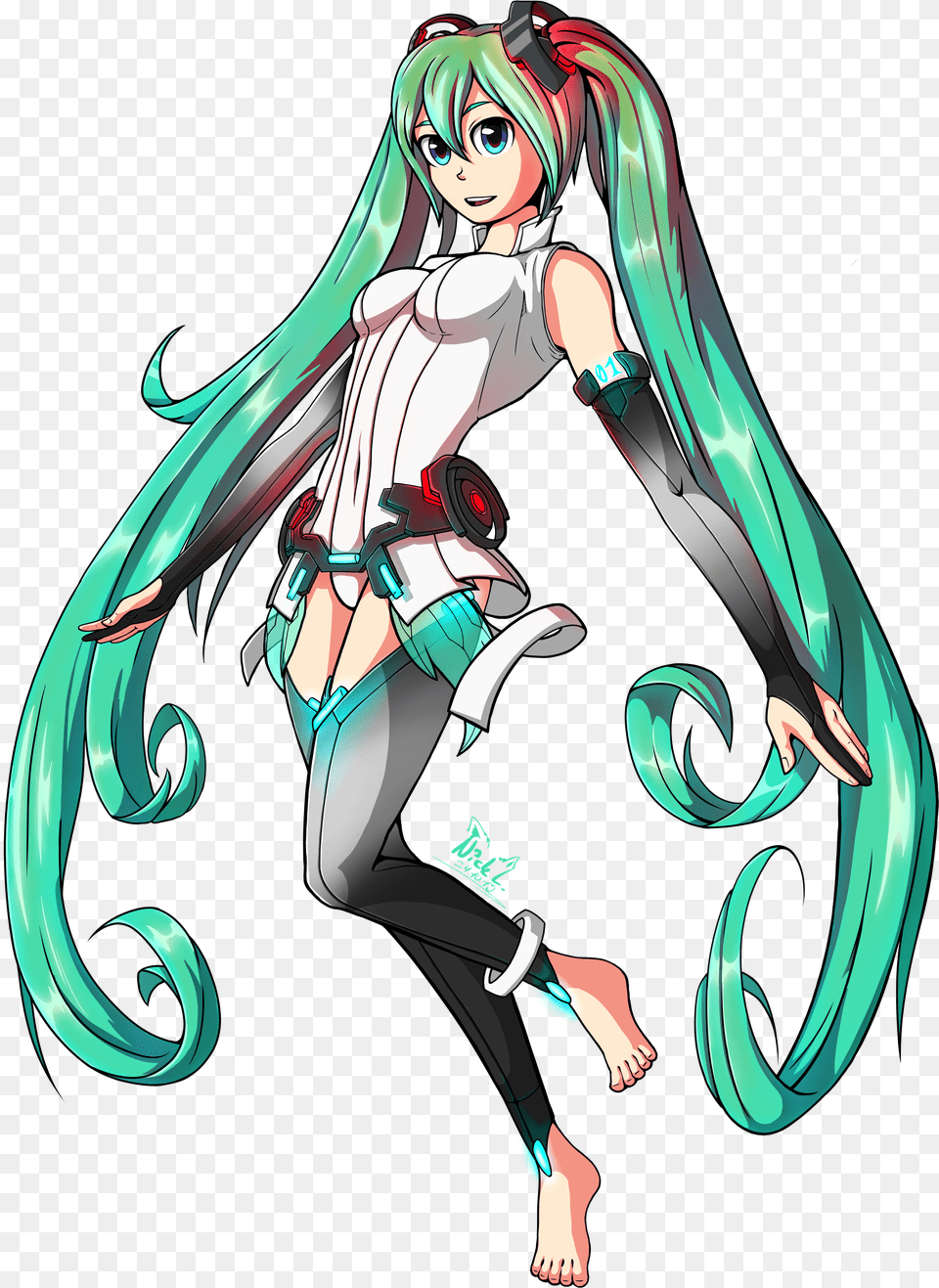 Hatsune Miku Append Design Anime, Book, Comics, Publication, Adult Free Png