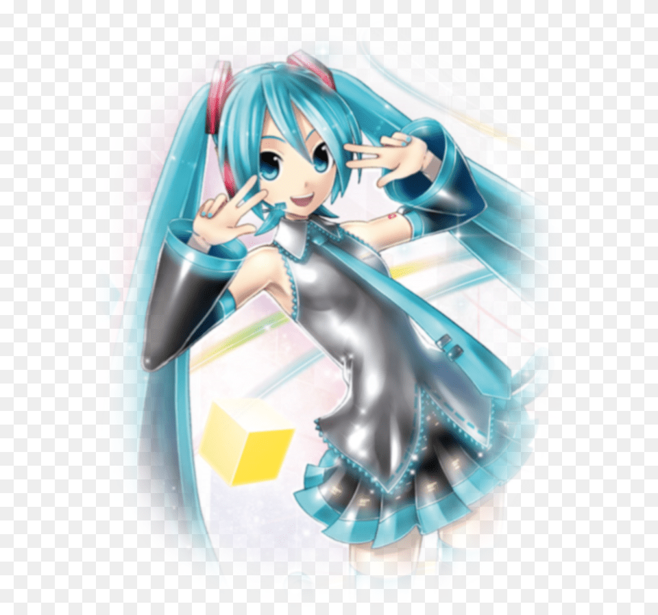 Hatsune Miku By Keiits Funny To See Her Official Hatsune Miku Project Diva F 2nd Ost, Book, Comics, Publication, Manga Png