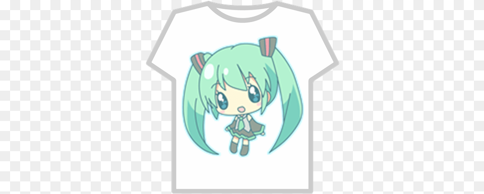 Hatsune Miku Chibi Transparent Chibi Cute Anime Drawing, T-shirt, Book, Clothing, Comics Png