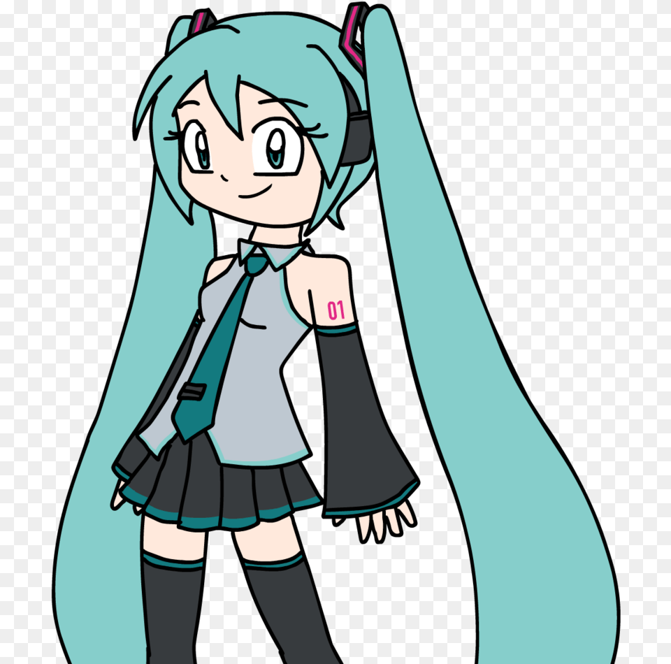 Hatsune Miku Fanart By Hfmr Cartoon, Book, Comics, Publication, Adult Free Png