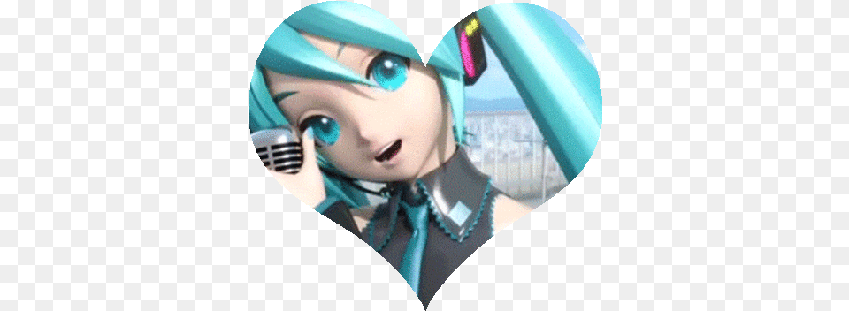 Hatsune Miku Heart Hatsune Miku F Art Fanpop Hatsune Miku Heart Gif, Woman, Adult, Book, Comics Free Png Download