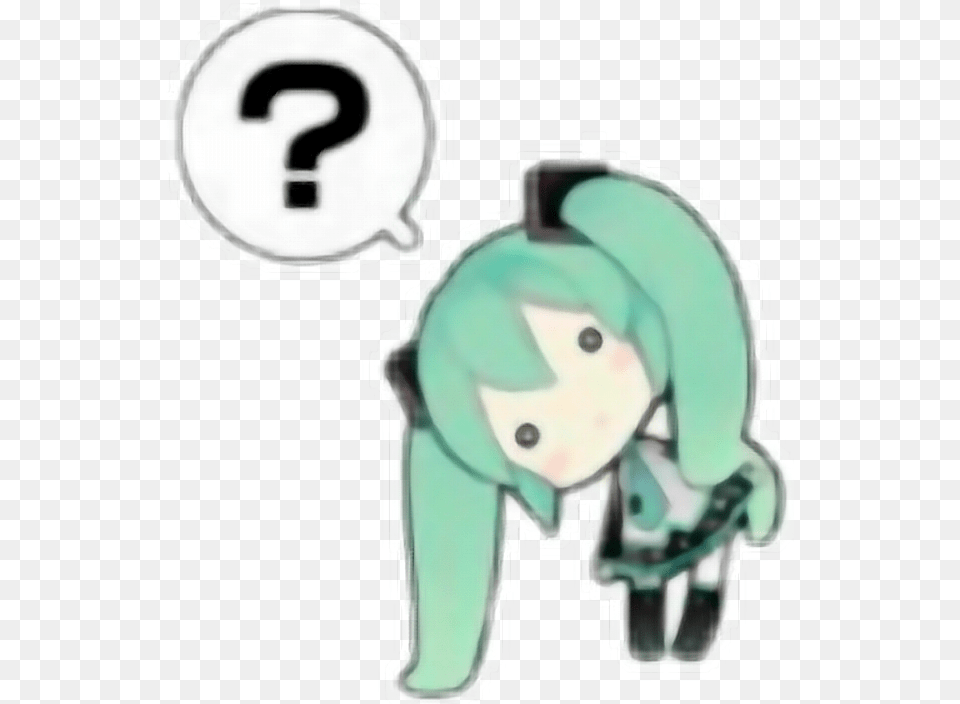 Hatsune Miku Line Sticker, Toy, Face, Head, Person Free Png Download