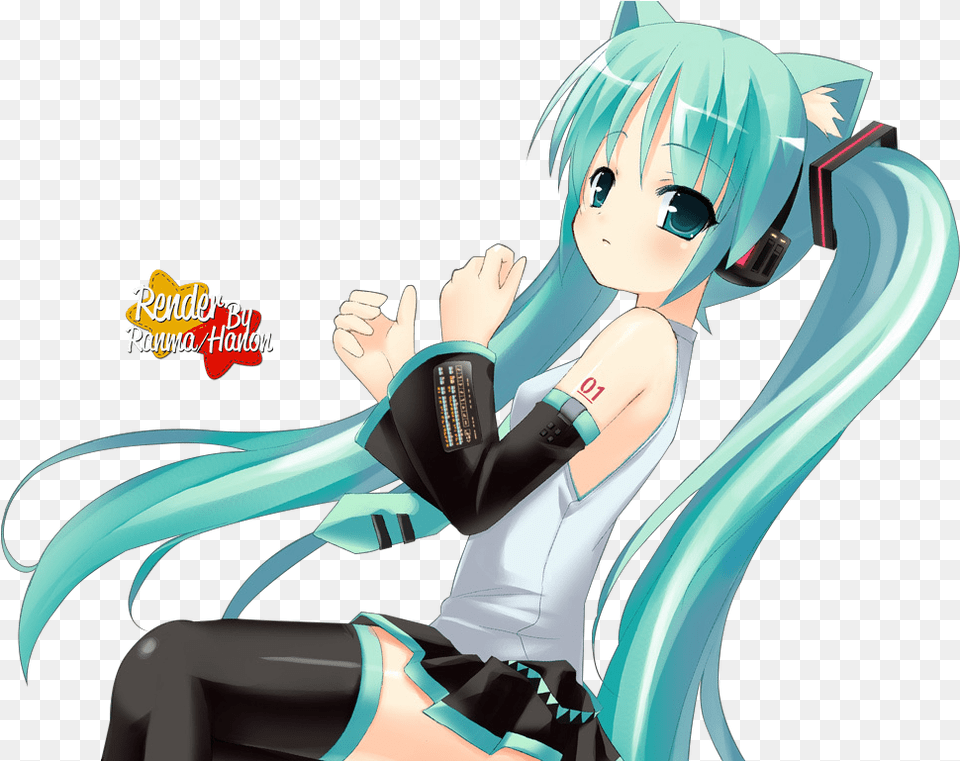 Hatsune Miku Neko, Book, Comics, Publication, Adult Png