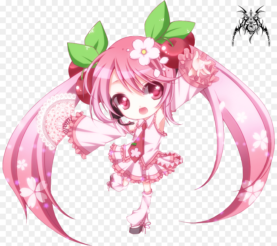 Hatsune Miku Sakura Chibi, Book, Comics, Publication, Adult Free Transparent Png