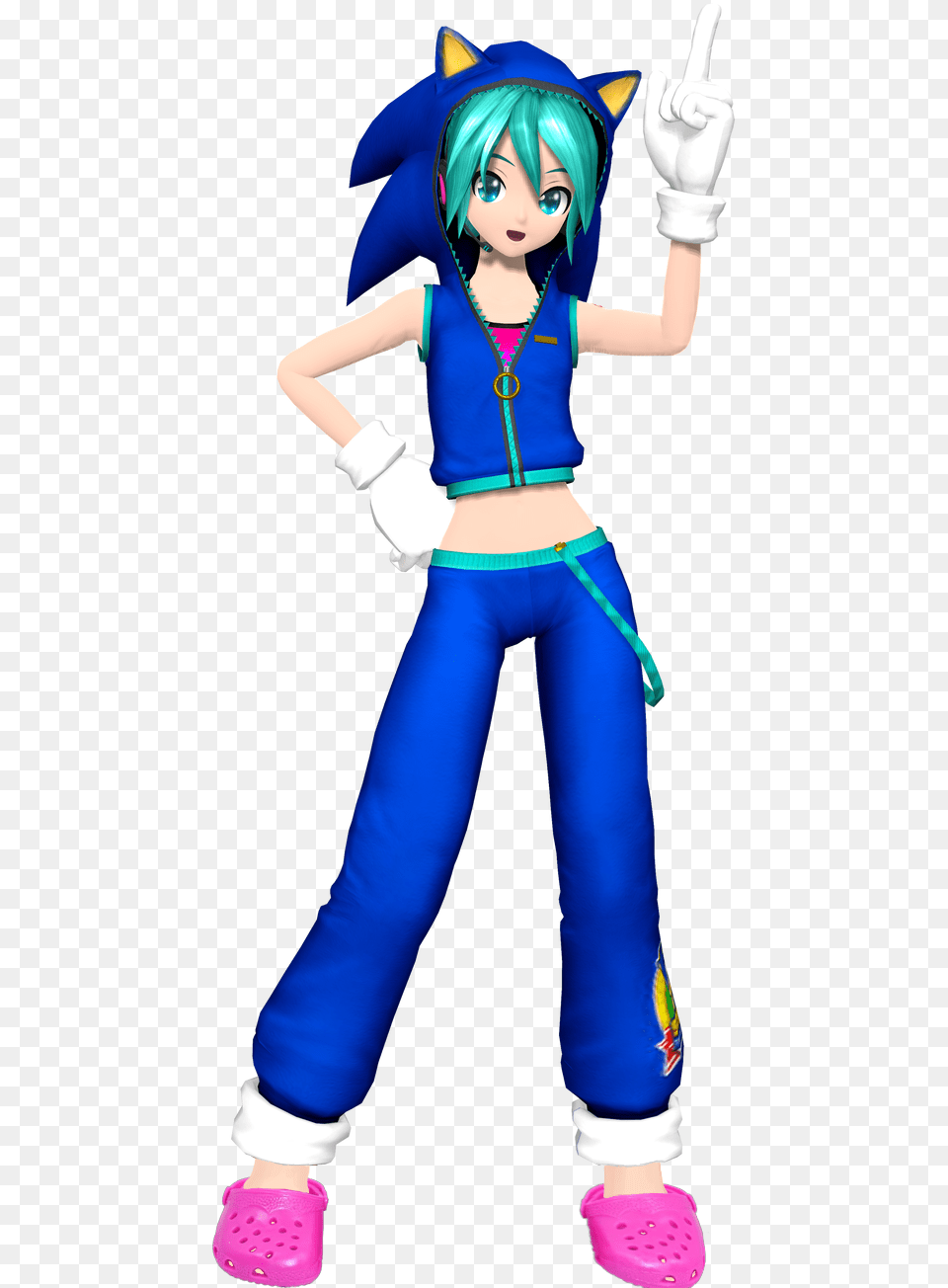 Hatsune Miku Shouldnt Be Wearing Pink Crocs With Her Project Diva Miku Sonic, Book, Clothing, Comics, Costume Png