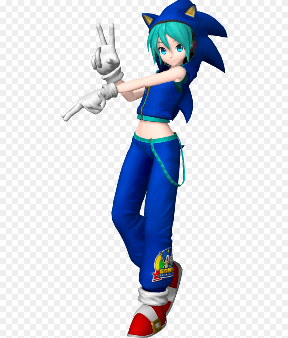 Hatsune Miku Sonic Module, Clothing, Costume, Person, Book Png