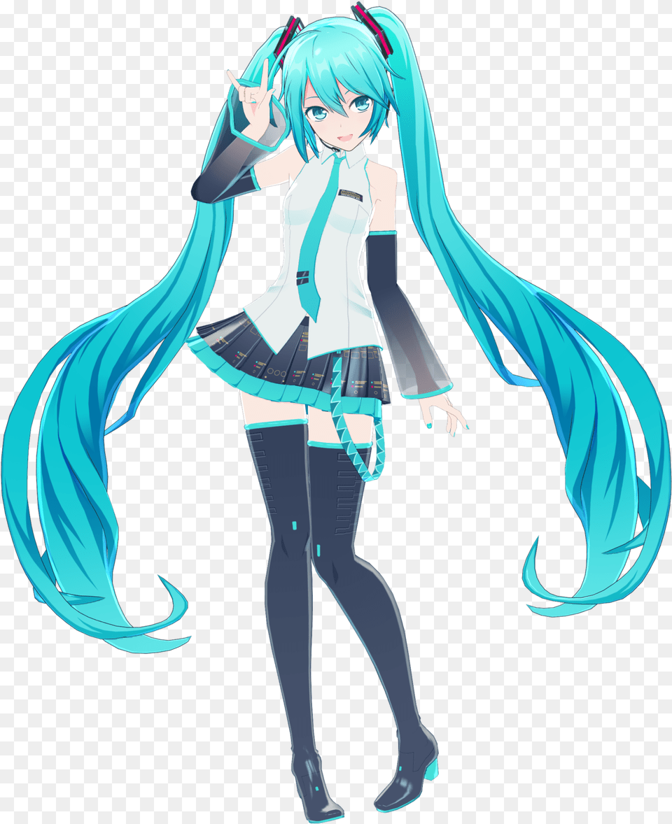 Hatsune Miku V3 By How Anime, Book, Comics, Publication, Adult Png
