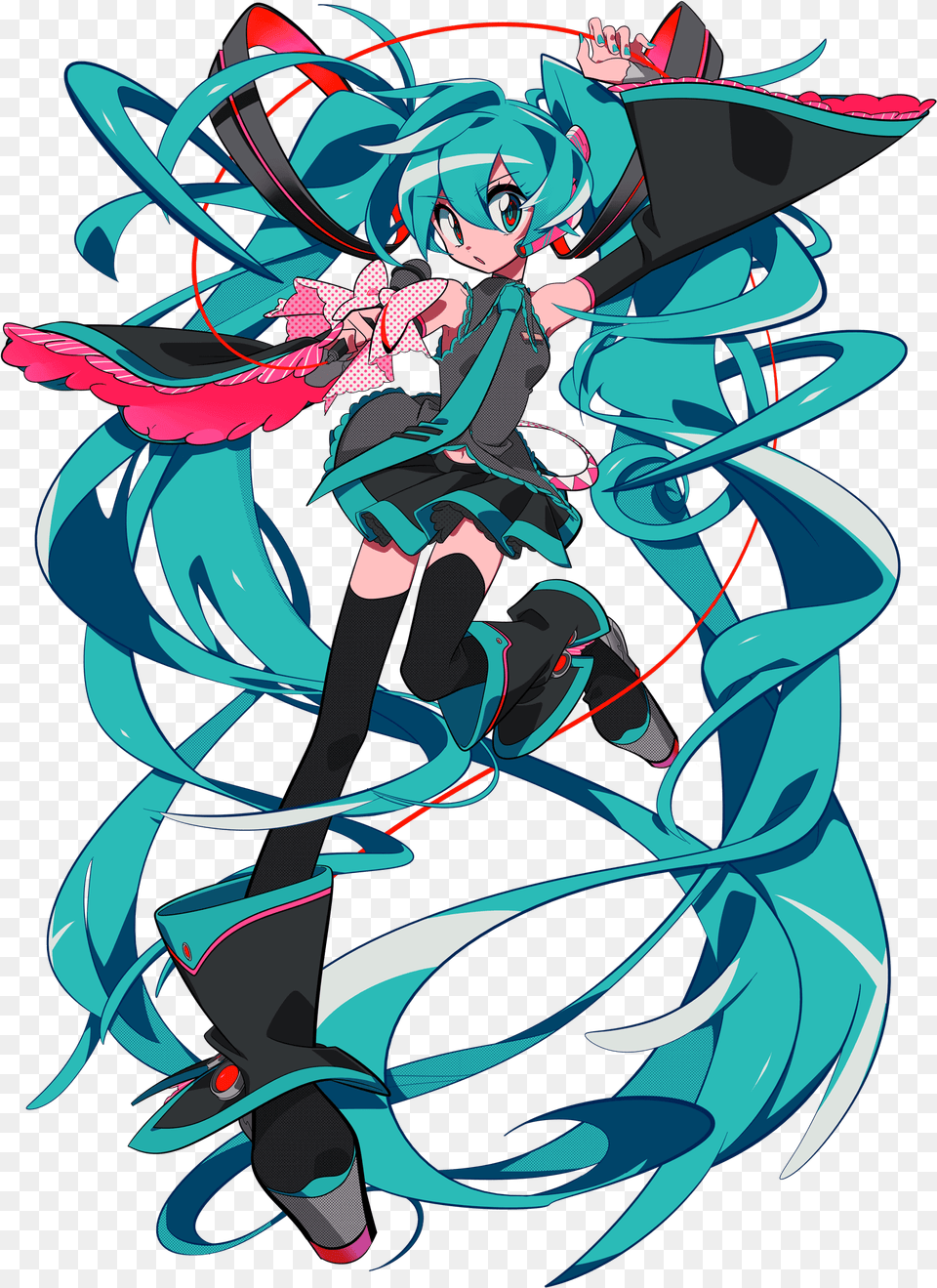 Hatsune Miku Vocaloid Zerochan Anime Miku Expo 2018 Europe, Art, Book, Comics, Graphics Png Image