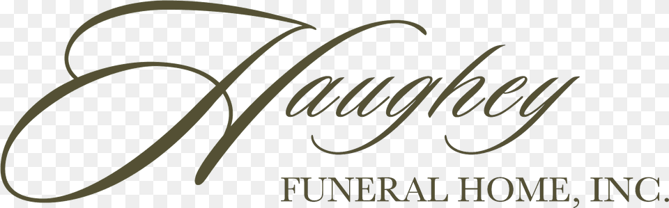 Haughey Funeral Home Inc, Calligraphy, Handwriting, Text Free Transparent Png
