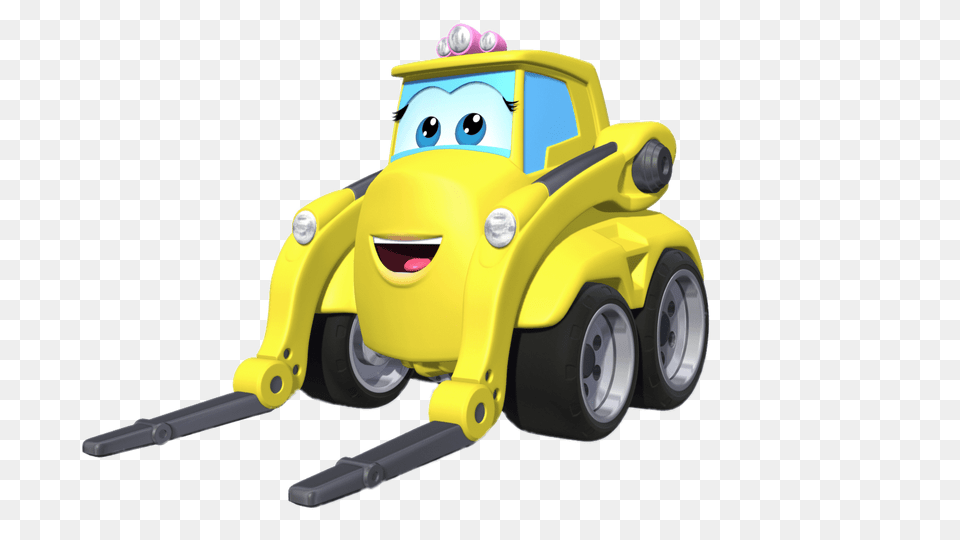 Haulie The Forklift, Toy, Machine, Wheel, Animal Png Image