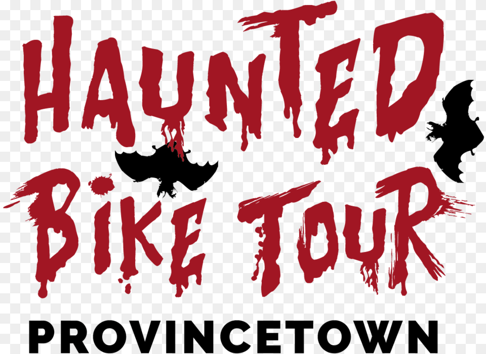 Haunted Bike Tour Of Provincetown Massachusetts Cape Poster, Text, Person, Art Png