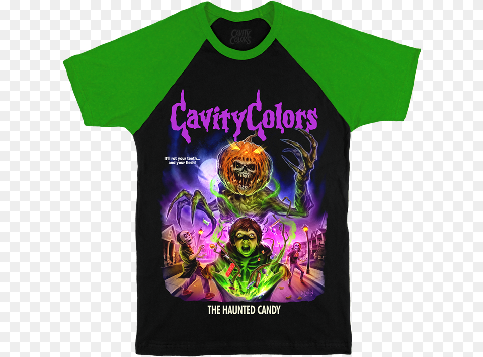 Haunted Candy Cavity Colors, Clothing, Shirt, T-shirt, Person Free Transparent Png