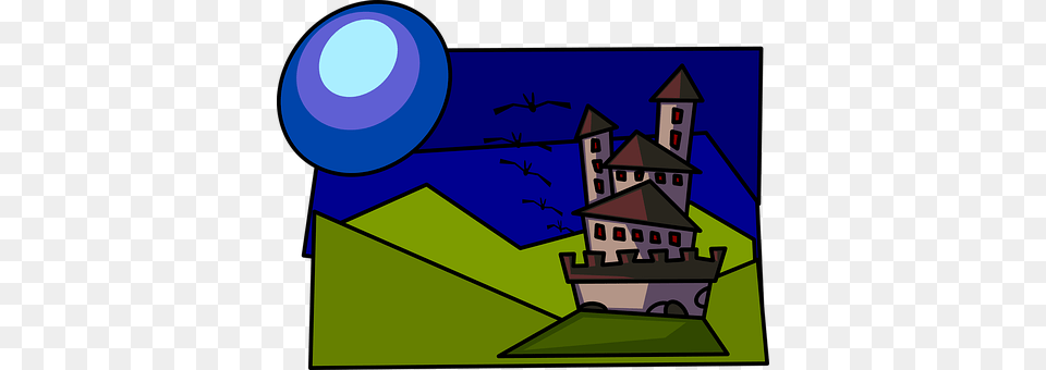 Haunted Castle Sphere, Nature, Night, Outdoors Free Png