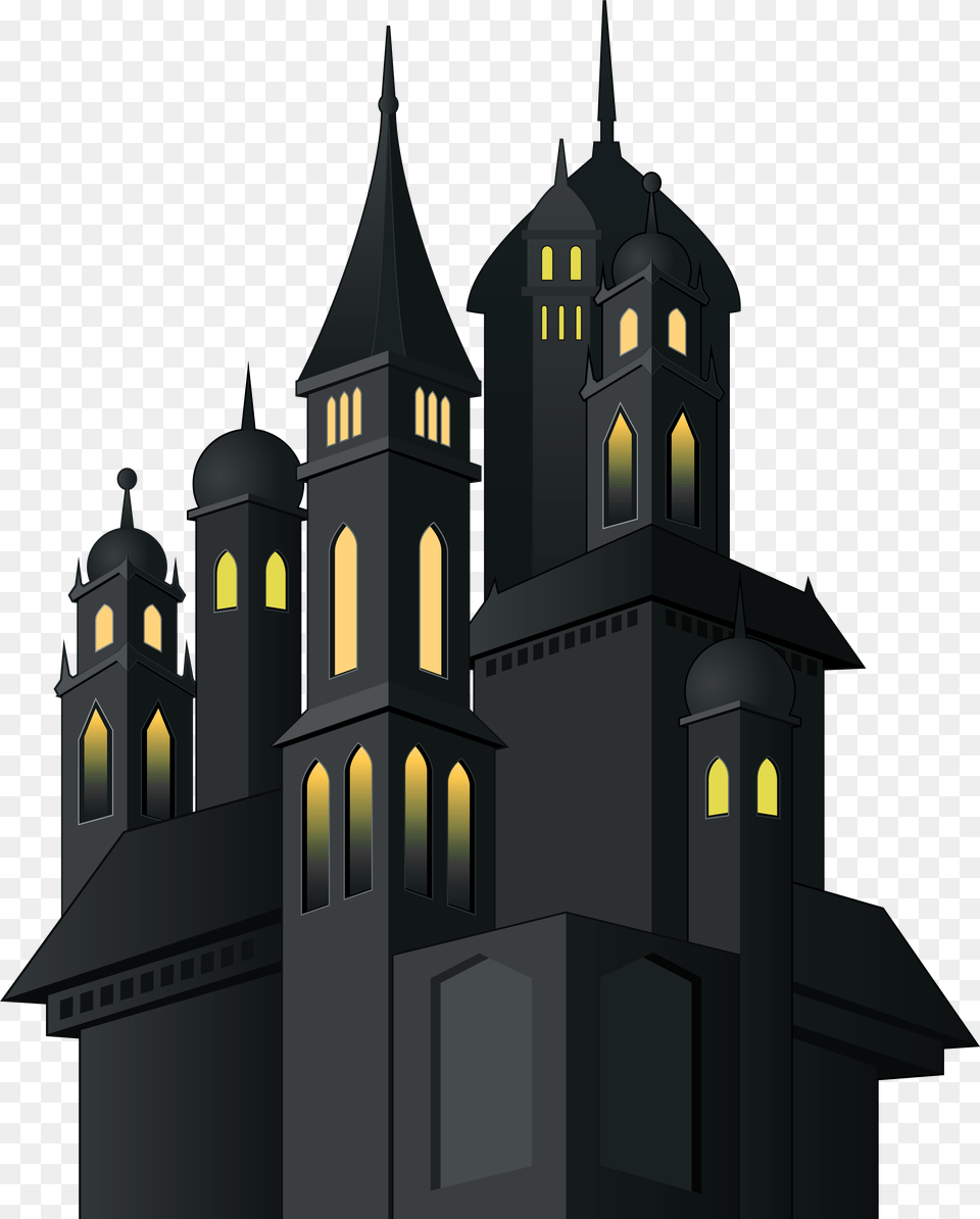 Haunted Castle Clip, Architecture, Building, Cathedral, Church Free Png