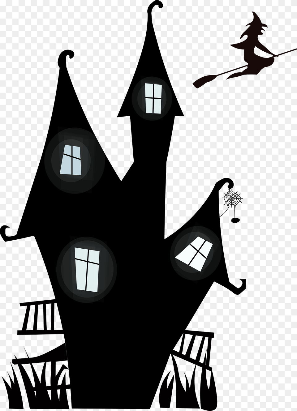 Haunted House And The Witch Clipart, Dynamite, Weapon Free Transparent Png