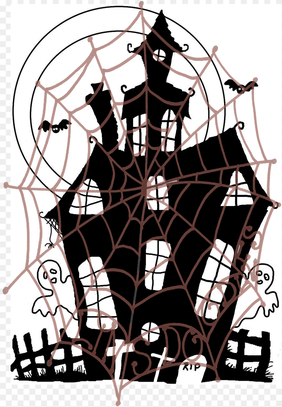 Haunted House Bw67 Haunted House, Art, Modern Art, Adult, Male Free Png