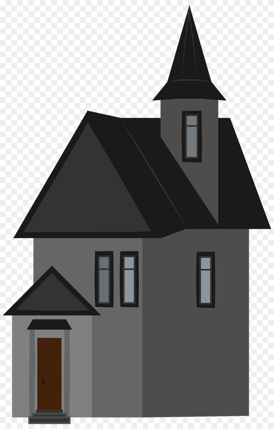 Haunted House Clipart, Architecture, Building, Housing, Spire Png Image