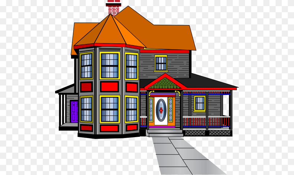 Haunted House Clipart Big House House Clip Art, Kiosk, Architecture, Building Free Transparent Png