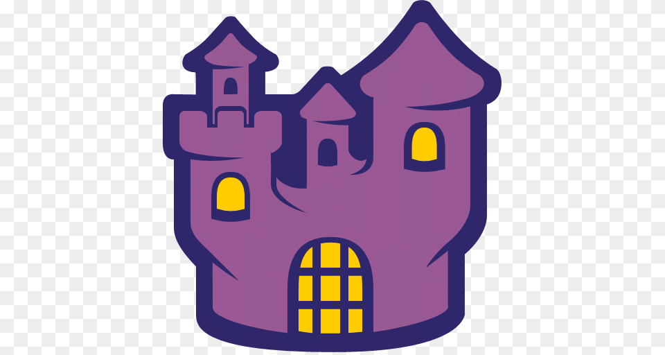 Haunted House Clipart Haunted Castle, Purple, Architecture, Building, Fortress Free Png Download