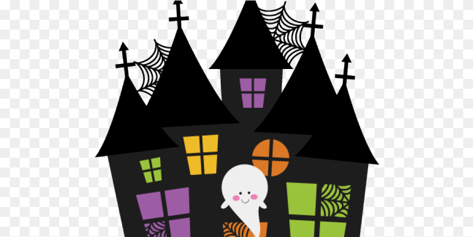 Haunted House Clipart Svg Cute Halloween Clipart Free, Baby, Person, Face, Head Png Image