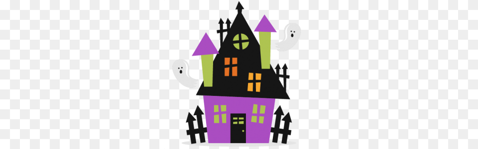 Haunted House Clipart Transparent, Purple Png Image