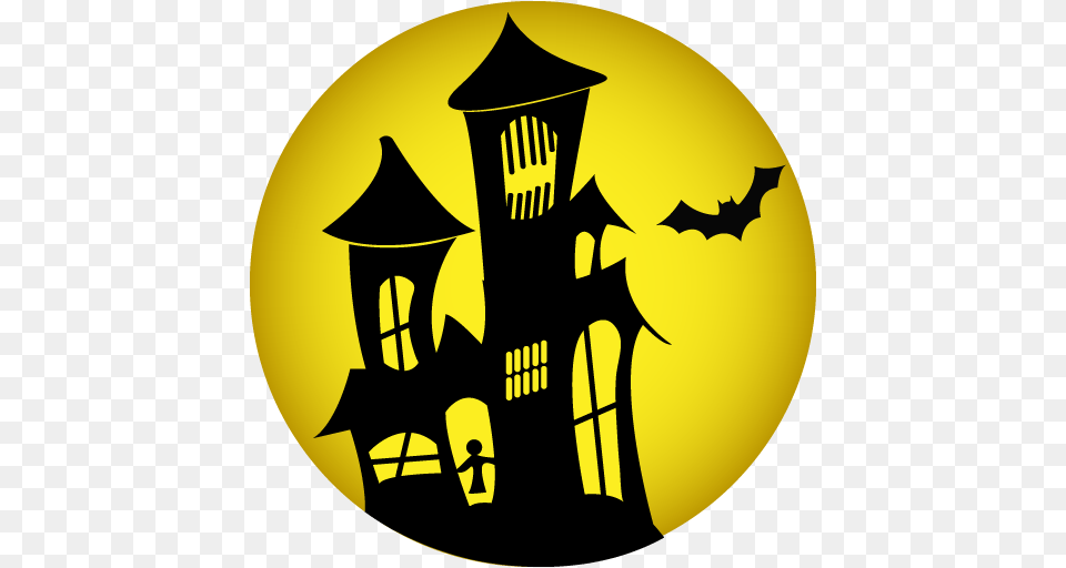 Haunted House Icon, Logo, Symbol, Batman Logo, Ammunition Png Image