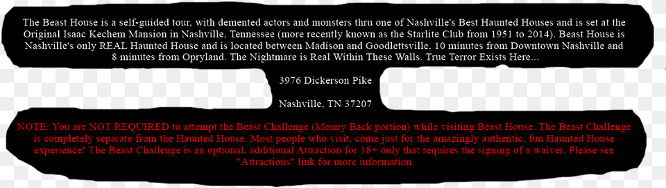 Haunted House In Tennessee Waiver, Text, Letter Png Image