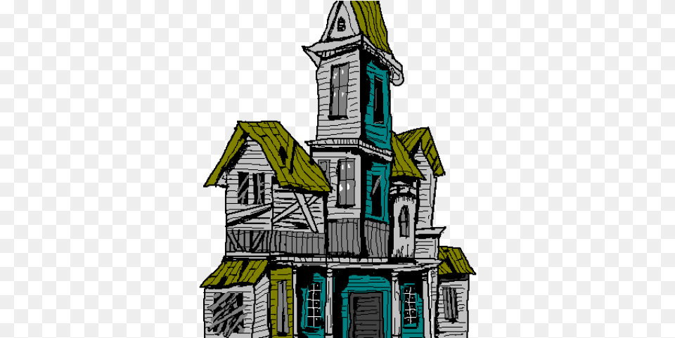 Haunted Houses Clipart Creepy House Clip Art, Architecture, Outdoors, Nature, Hut Free Png