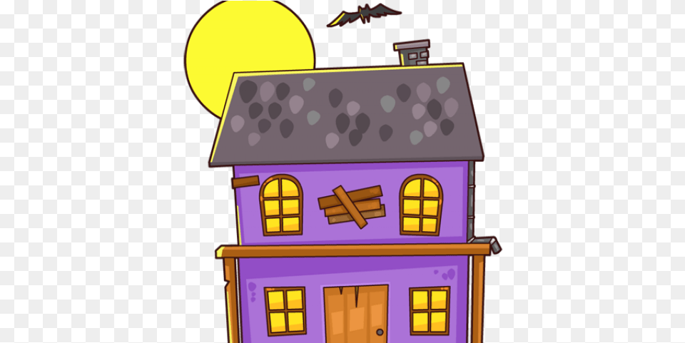 Haunted Houses Clipart Make Haunted House Cartoon, Architecture, Rural, Outdoors, Nature Free Png Download