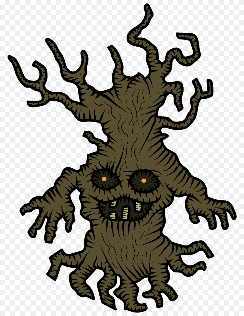 Haunted Tree Clipart, Electronics, Hardware, Animal, Dinosaur Free Png Download