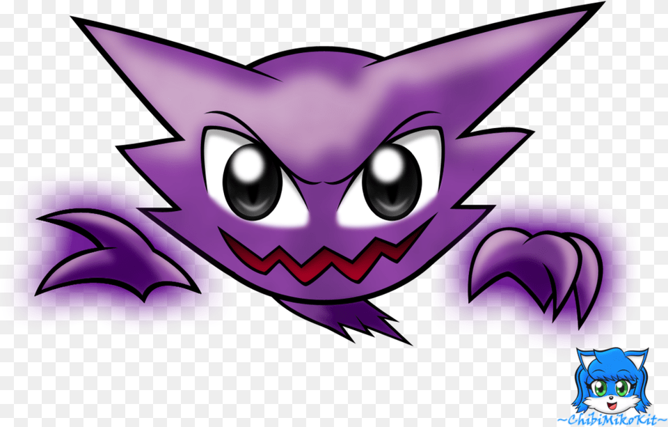 Haunter Drawing Cute Image Freeuse Library Chibi Haunter, Purple, Book, Comics, Publication Png