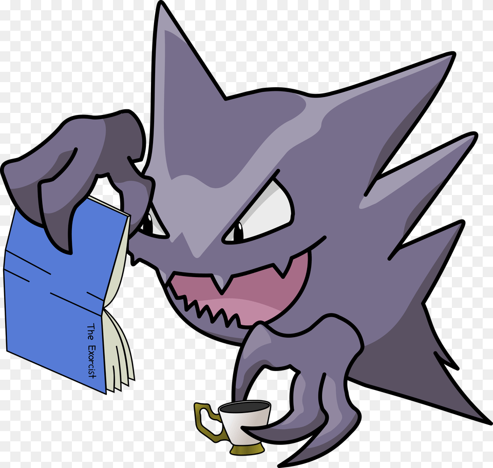 Haunter Pokedex Fanart, Animal, Fish, Sea Life, Shark Png Image