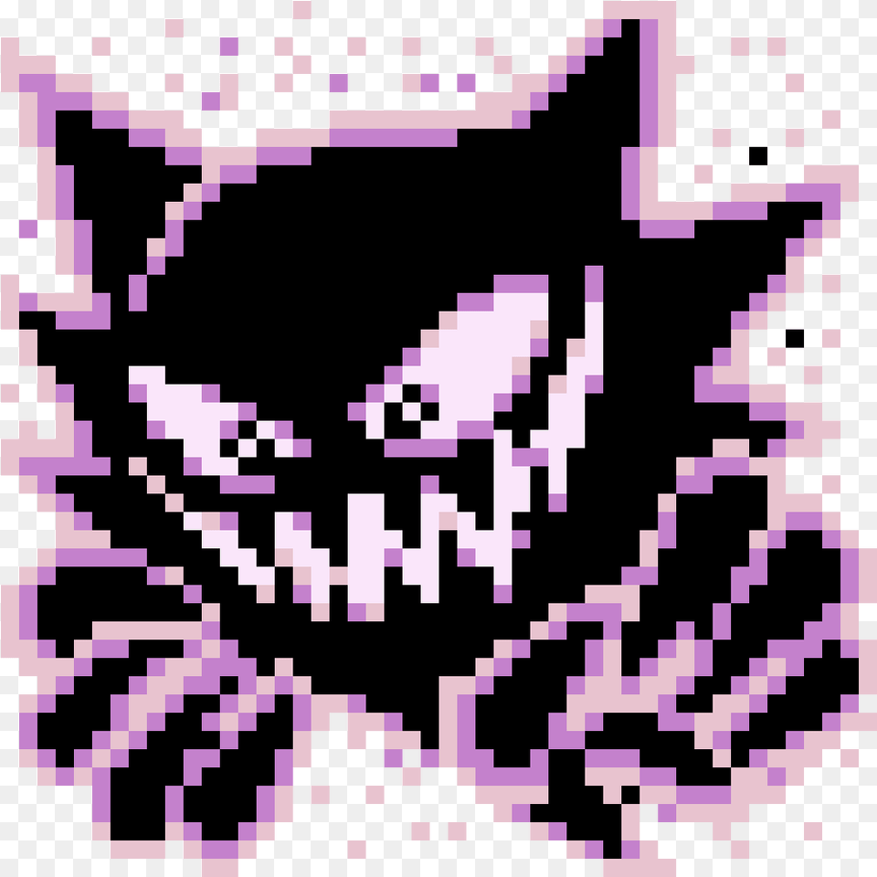 Haunter Pokemon Red Haunter Sprite, Purple, Qr Code, Pattern Png